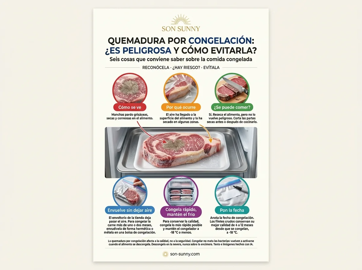 Quemadura por congelación: ¿es peligrosa y cómo evitarla? - Seis cosas que conviene saber sobre la comida congelada