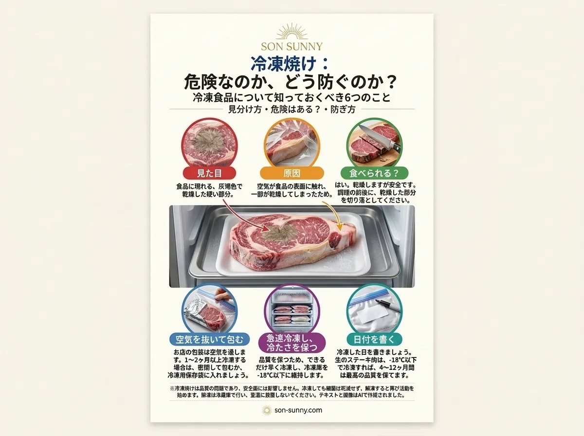 冷凍焼け:食べても安全?防ぐには? - 冷凍した食品について知っておきたい6つのこと