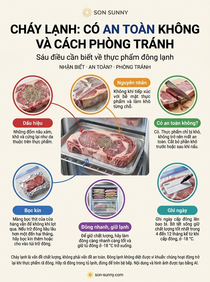 Cháy lạnh: có an toàn không và cách phòng tránh - Sáu điều cần biết về thực phẩm đông lạnh