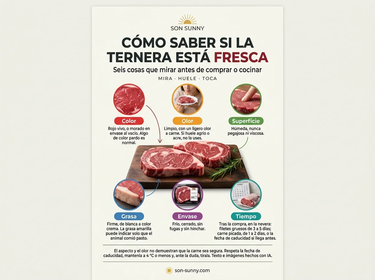 Cómo saber si la ternera está fresca - Seis cosas que mirar antes de comprar o cocinar
