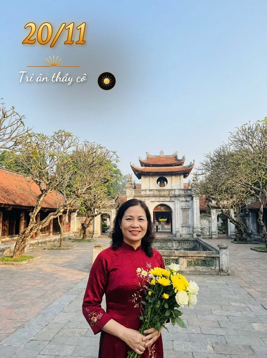 Teacher at Văn Miếu – Quốc Tử Giám (made with AI)