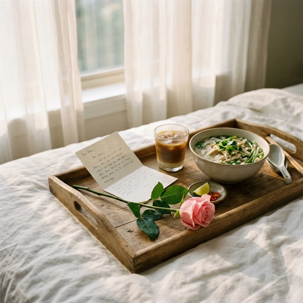 Breakfast tray for Mum (made with AI)