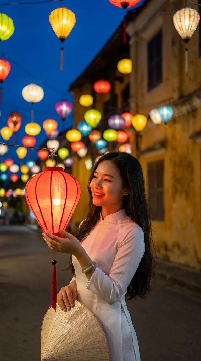Hội An lanterns (made with AI)