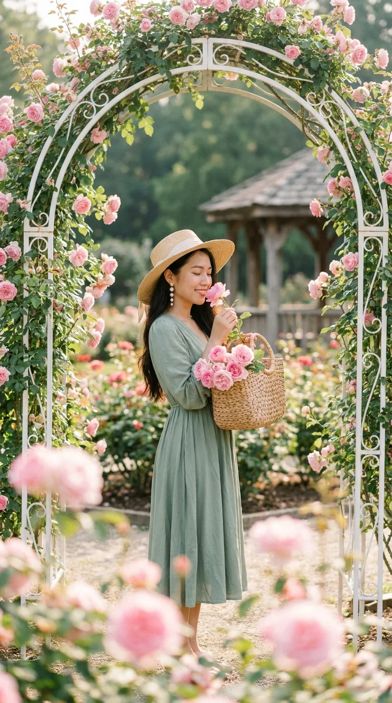 Arco del jardín de rosas (hecho con IA)
