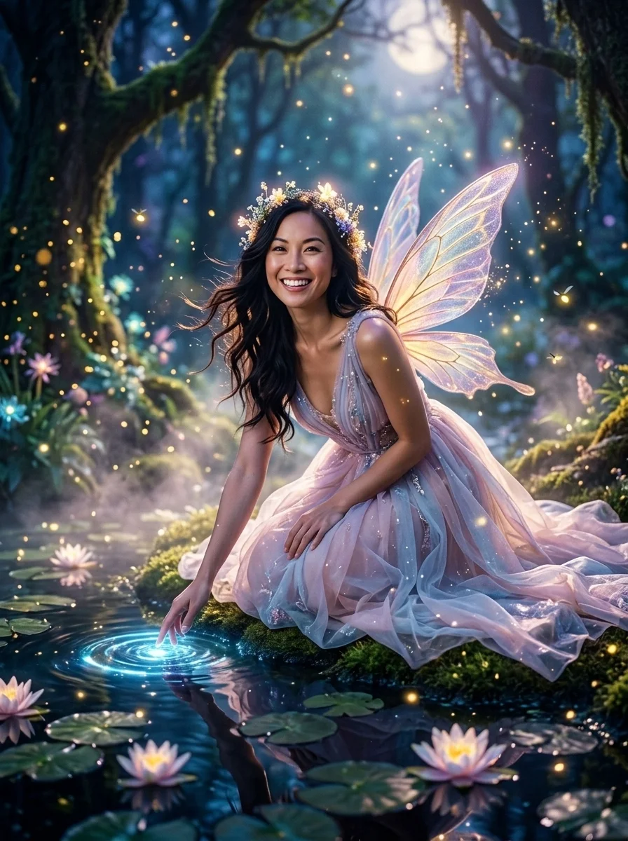 Your face as a fairy (made with AI)