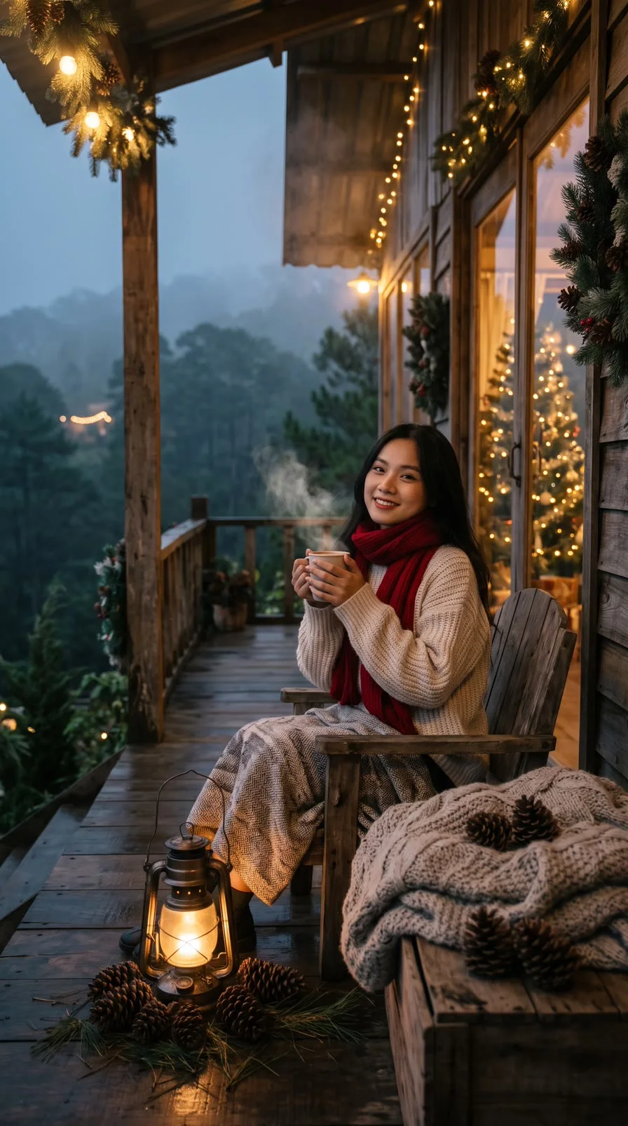 A misty Christmas in Da Lat (made with AI)